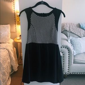 MONTEAU A-Line Checkerboard Dress